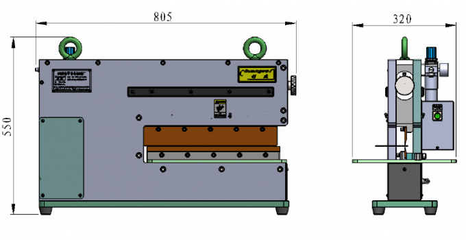 Linear Blade Guillotine PCB V Cut Machine 400mm