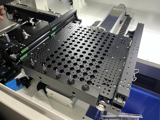 Dual table dual independent spindle online PCB depaneling router ...