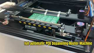 Full automatic PCBA PCB Depaneling Router Machine with Automatic Tray Collection