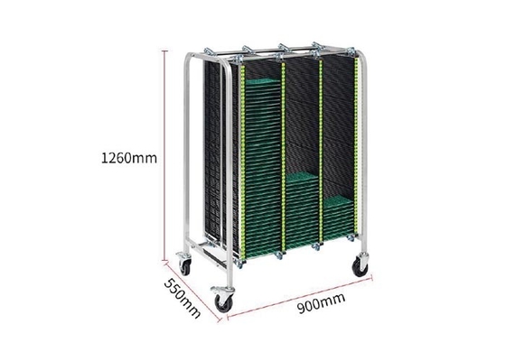 Buy Anti Static ESD PCB Storage Racks Black Color Adjustable Clip Trolley online manufacture