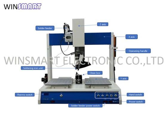 Multi axis Automatic Smd Soldering Machine 90Kg For 0.6mm Dia Soldering Wires