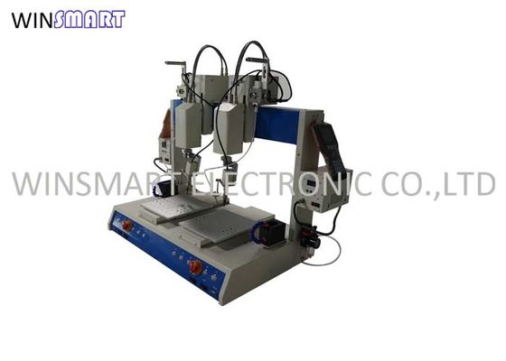 300W High Volume Dual Table Desktop Soldering Robot For LED PCB Welding