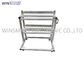 50pcs/Layer SMT Feeder Cart 4 Omni Directional Wheels Stainless Steel
