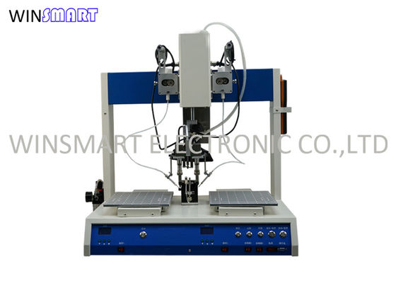 50Hz 60Hz Robotic Soldering Machine , Desktop Soldering Robot Dual Head