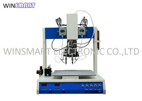 2 Heads PCB Robotic Soldering Machine 4 Axis With 1 Table