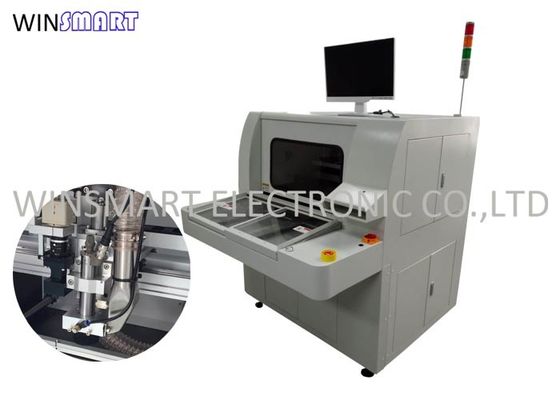 Good price AC380V Twin Tables PCB Router With Vacuum Cleaning System online